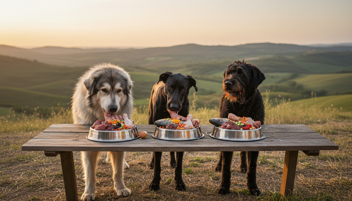 Régime BARF pour chien de berger