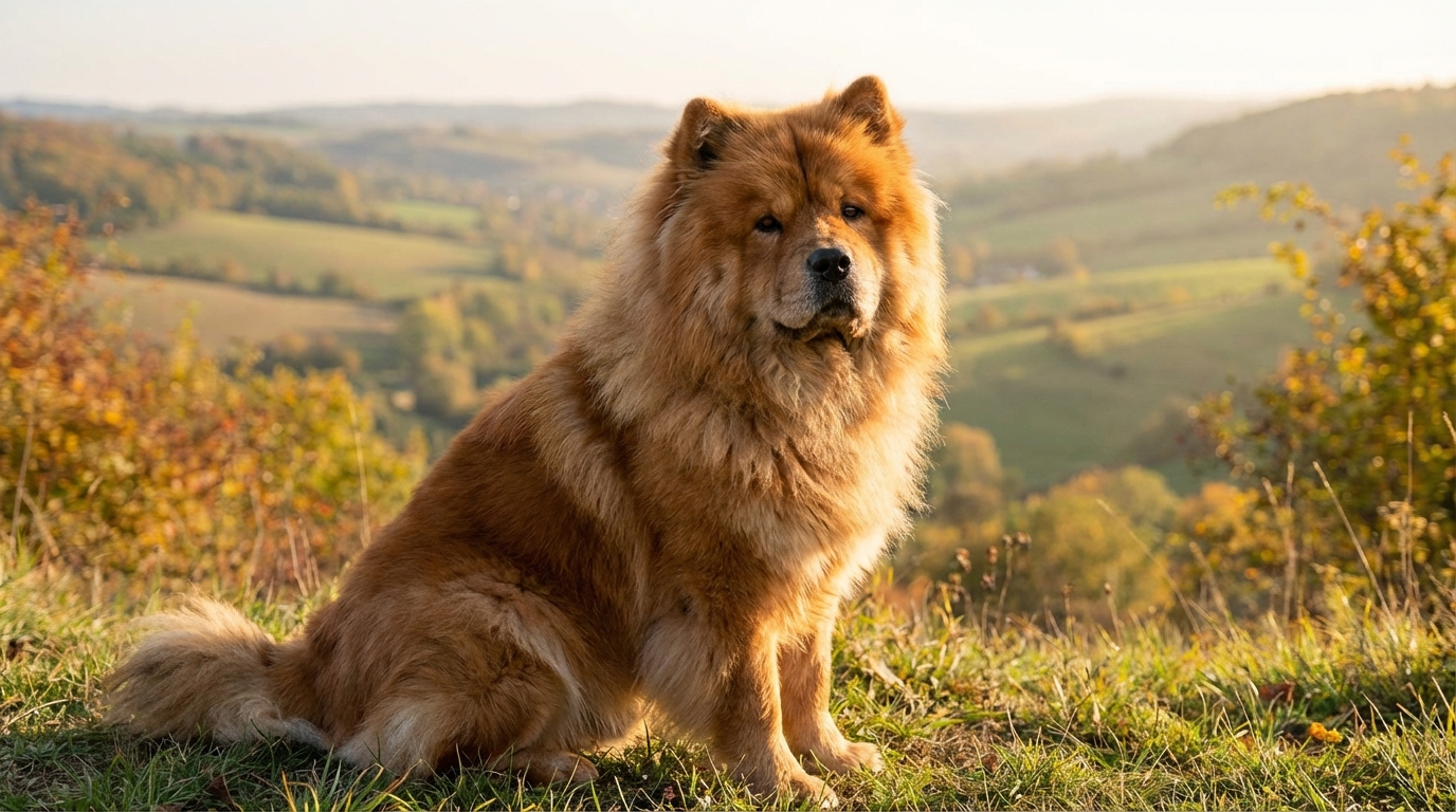 Chow-chow à poil long