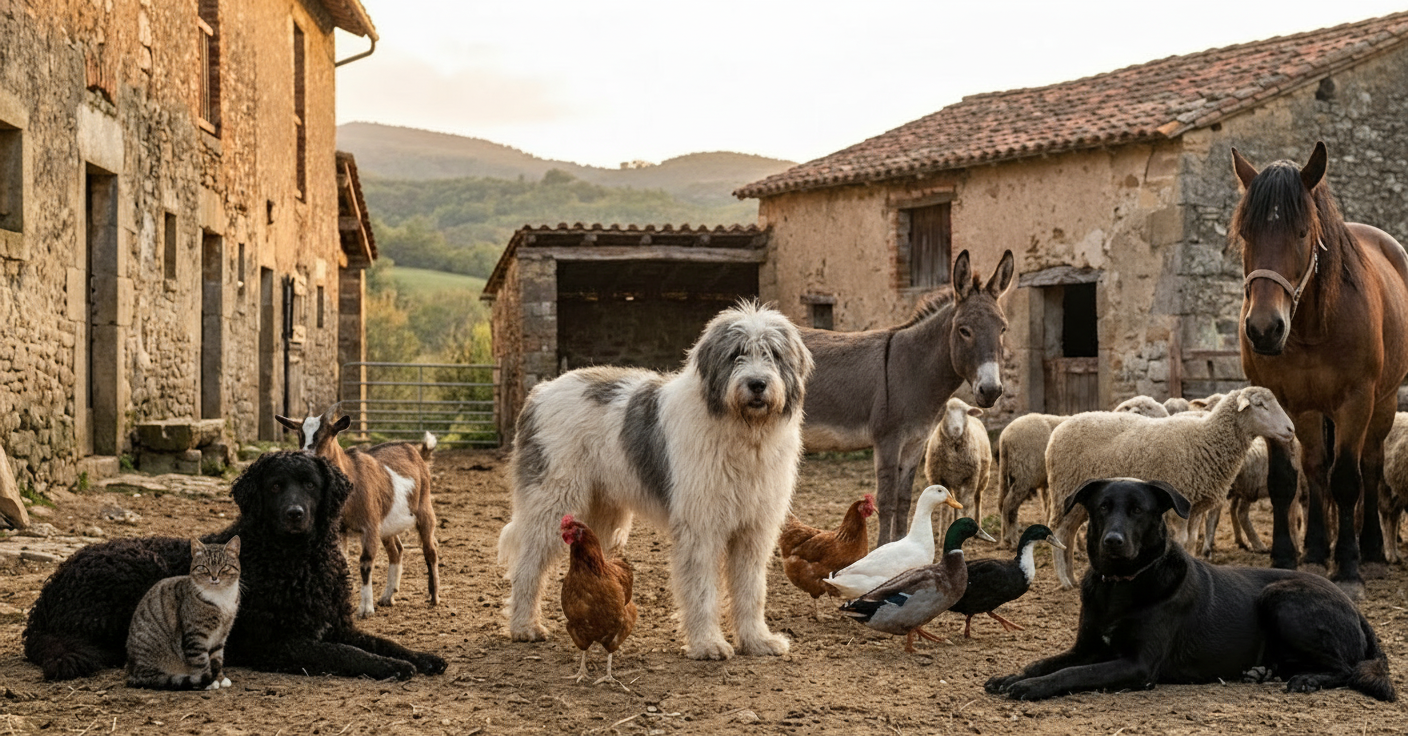 Cohabitation du chien de berger avec d’autres animaux