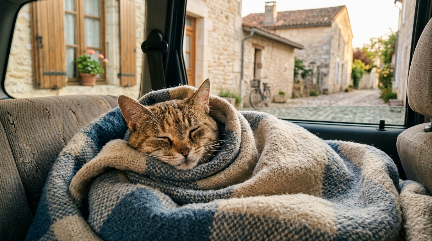 Un chat affaibli retrouvé sain et sauf dans une voiture en Charente.