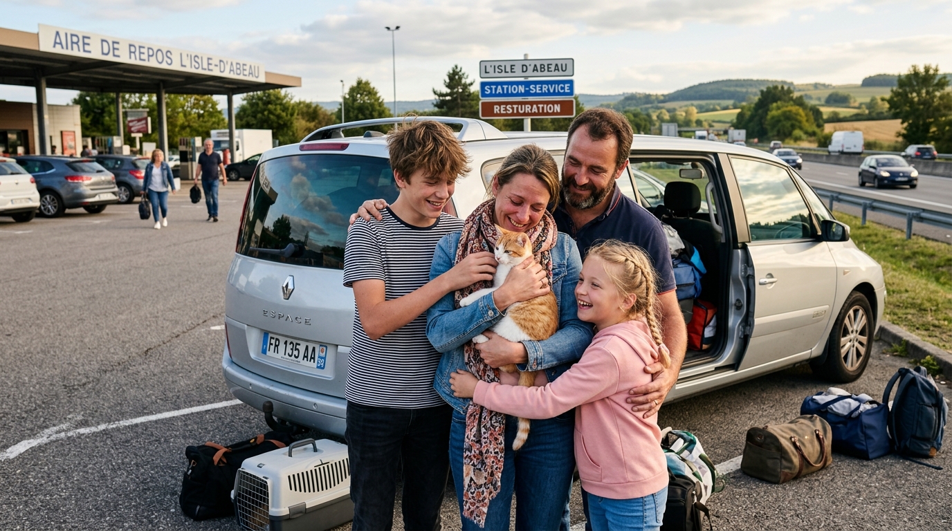 Une chatte de retour dans les bras de sa famille soulagée